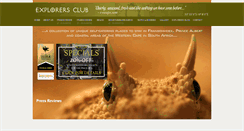 Desktop Screenshot of explorersclub.co.za