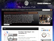 Tablet Screenshot of explorersclub.org